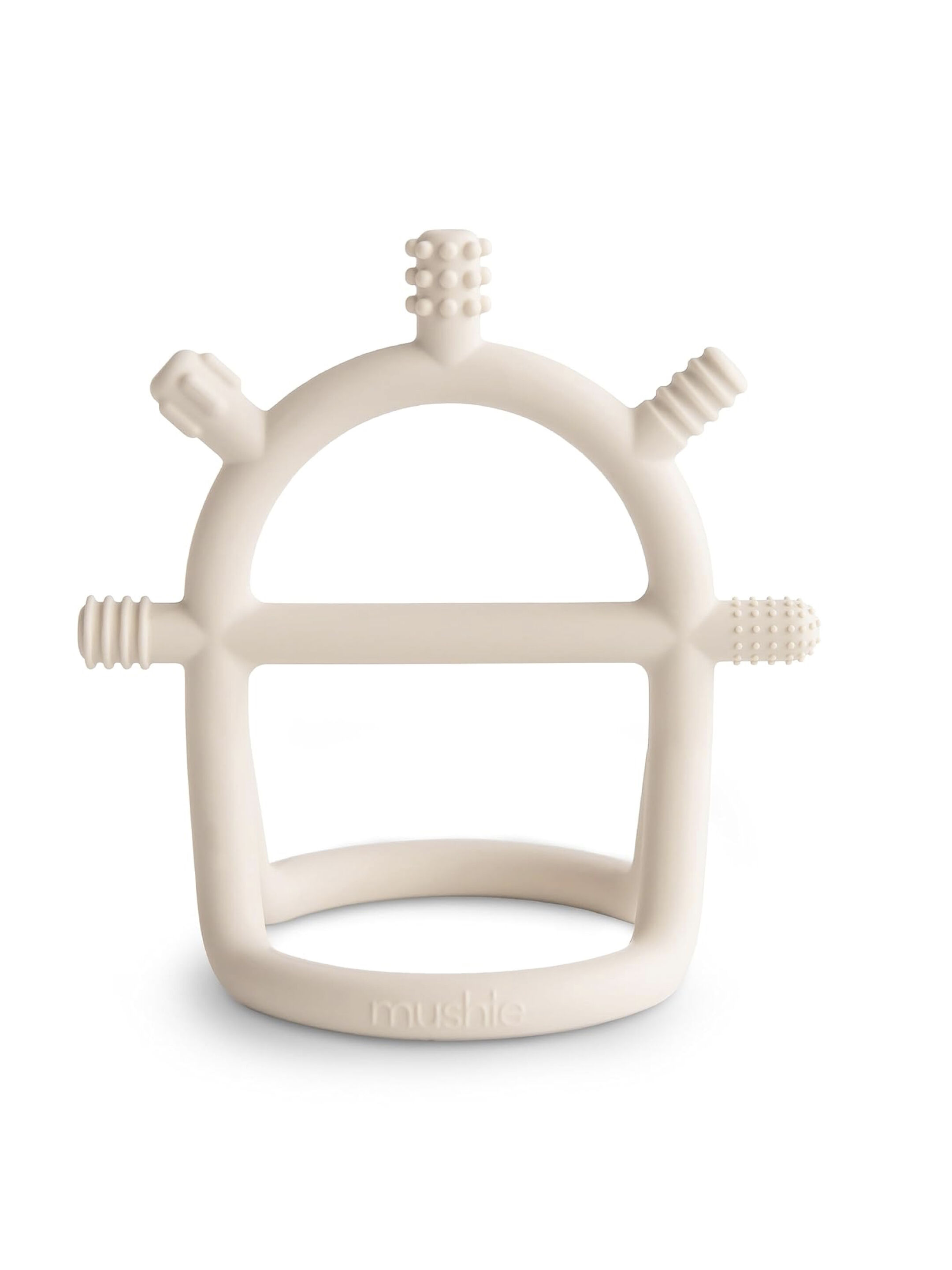 Mushie&nbsp;​​No-Drop Sensory Teether​&nbsp;(Shifting Sand) image number 1