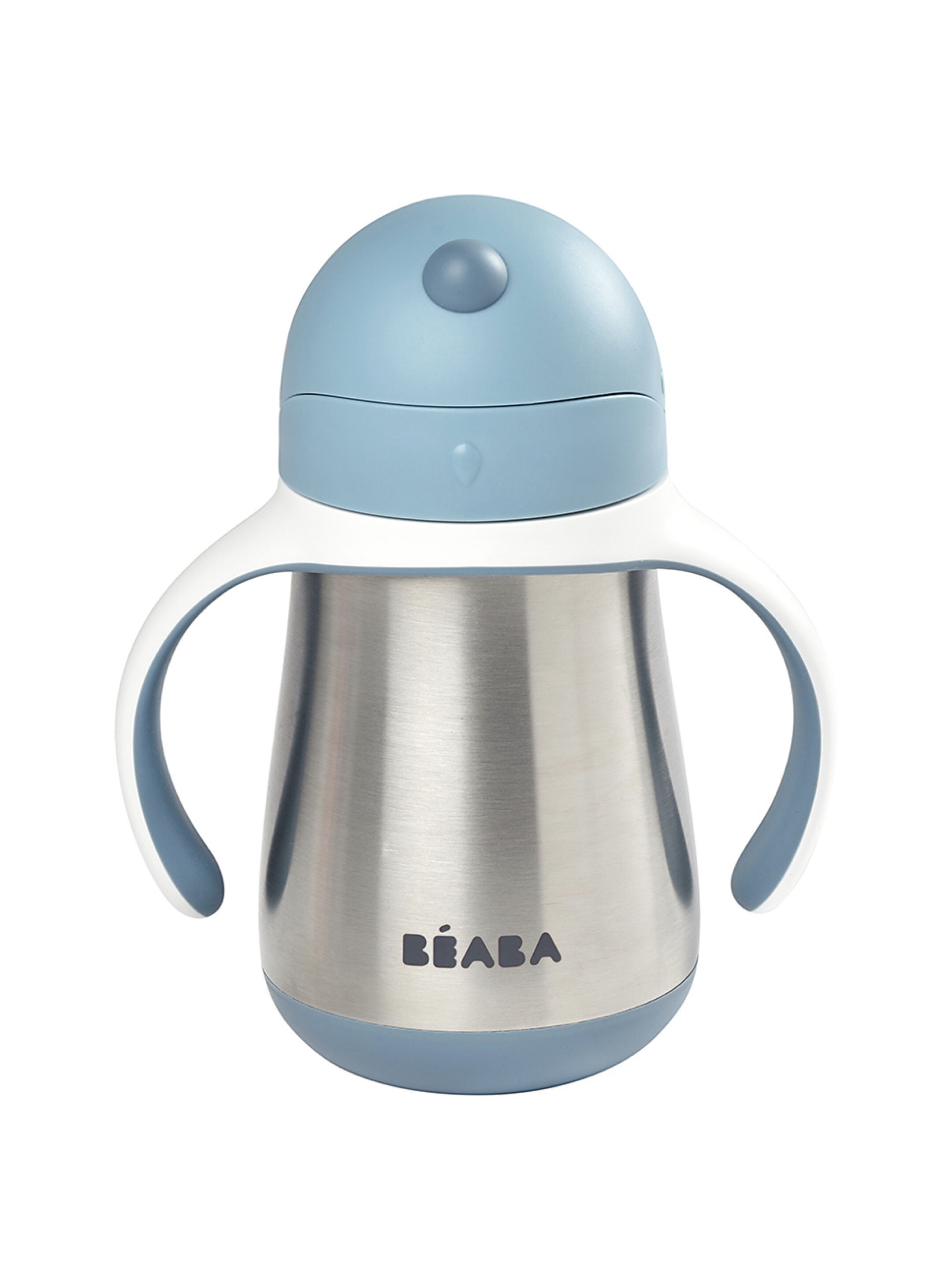 Beaba Stainless Steel Straw Cup - Windy Blue image number 2