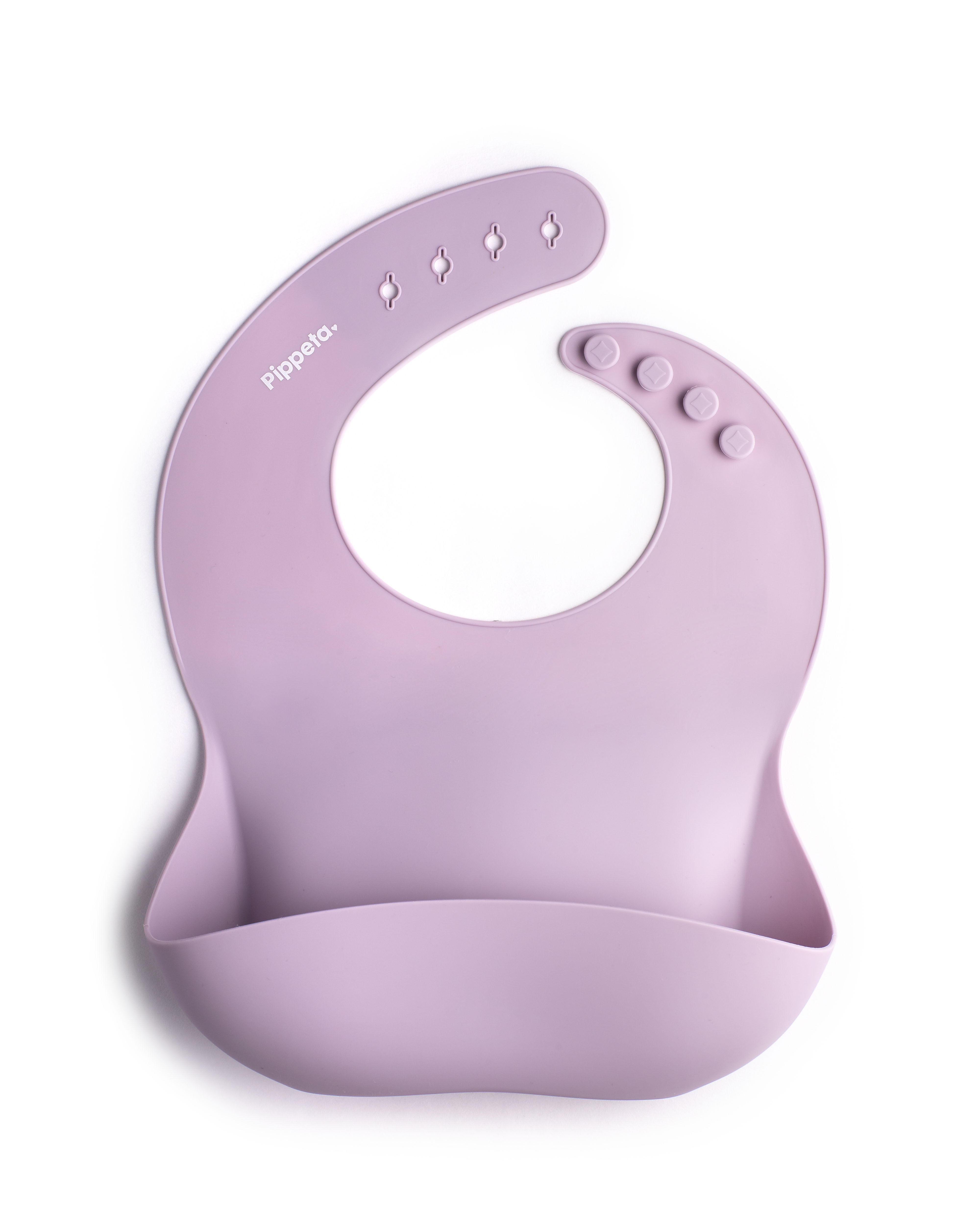 Pippeta Silicone Bib - Lilac image number 1