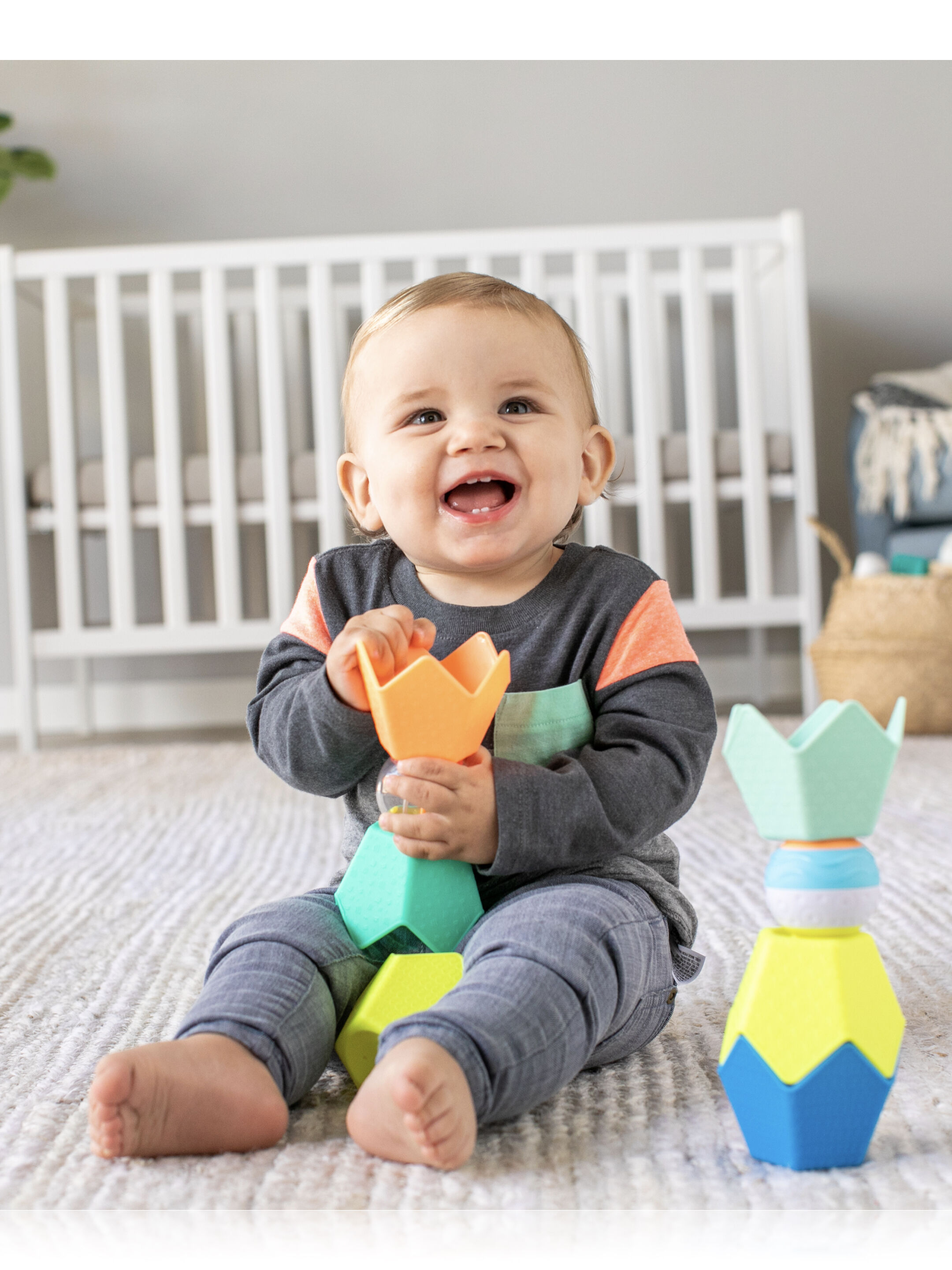 Infantino Balls, Blocks & Cups Stack & Link Playset image number 1