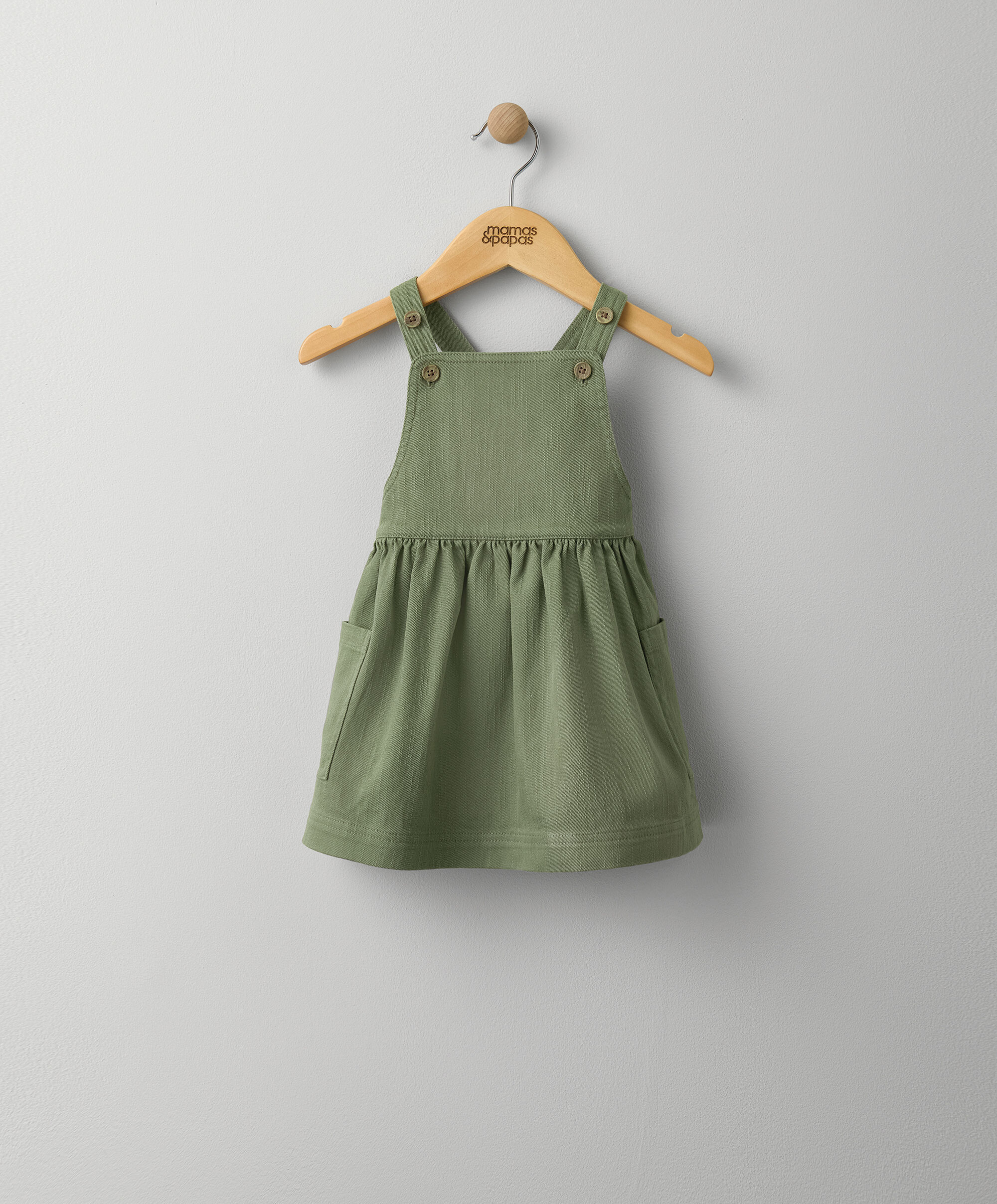 Khaki Pinny Dress image number 1