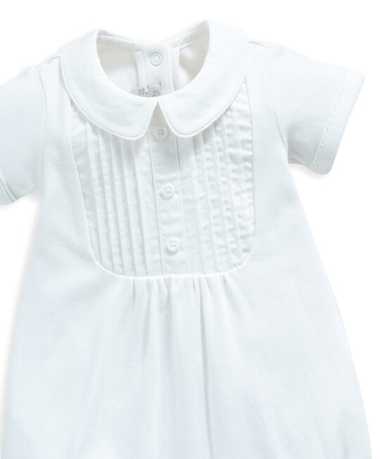White Woven Romper image number 3