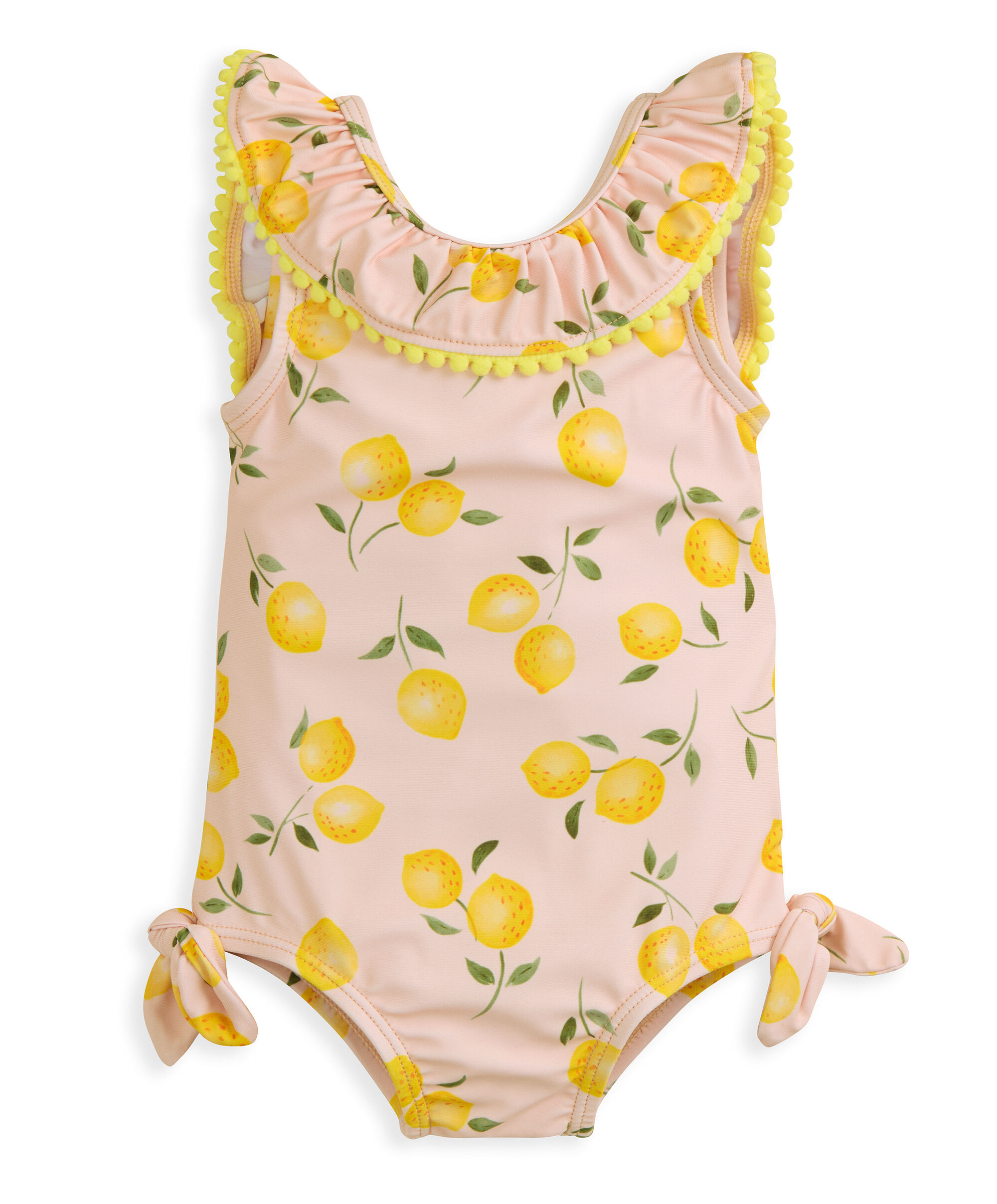 Lemon Print Frill Swimsuit image number 2