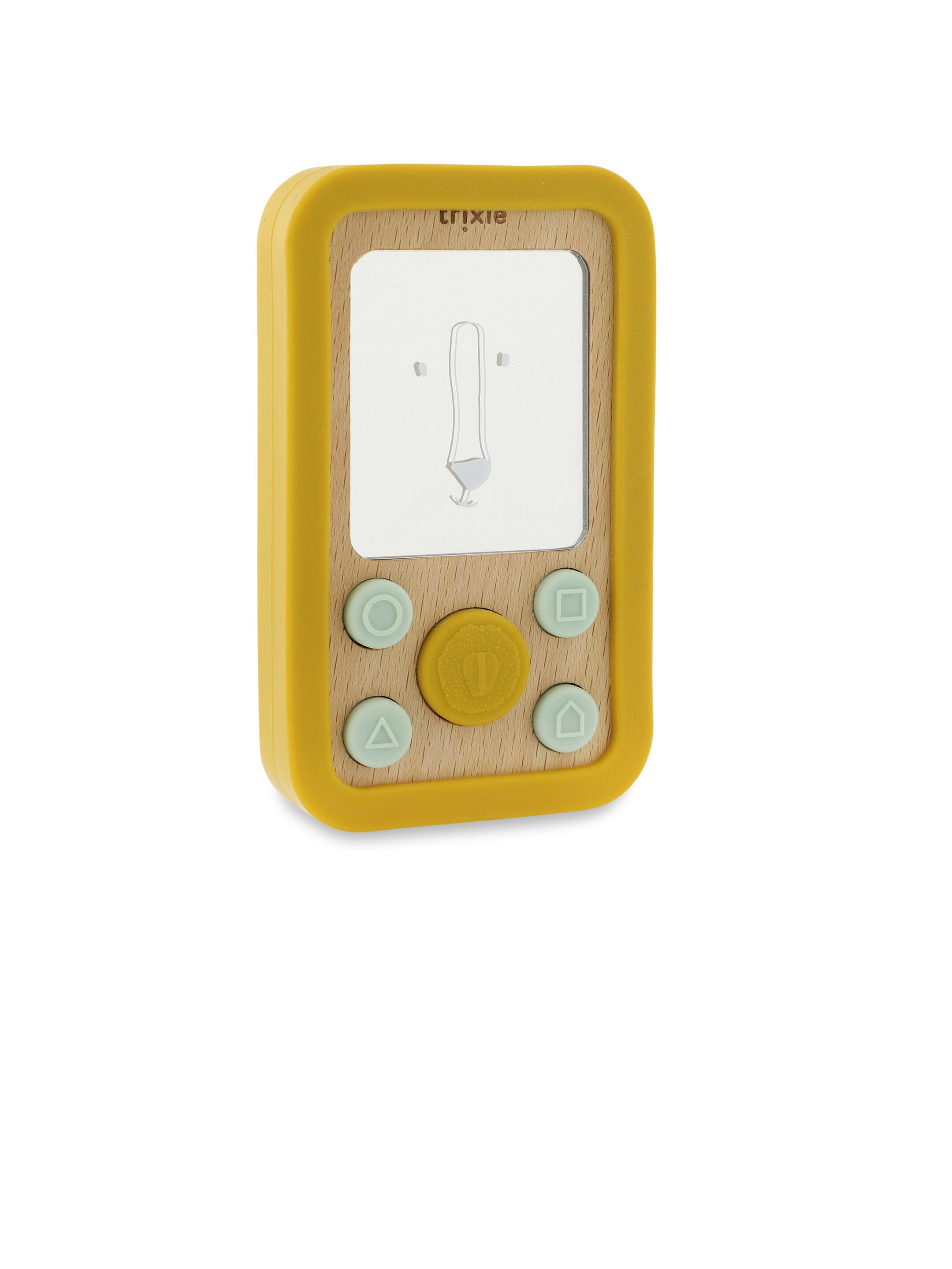 Trixie Wooden silicone baby phone Mr. Lion - Yellow image number 1