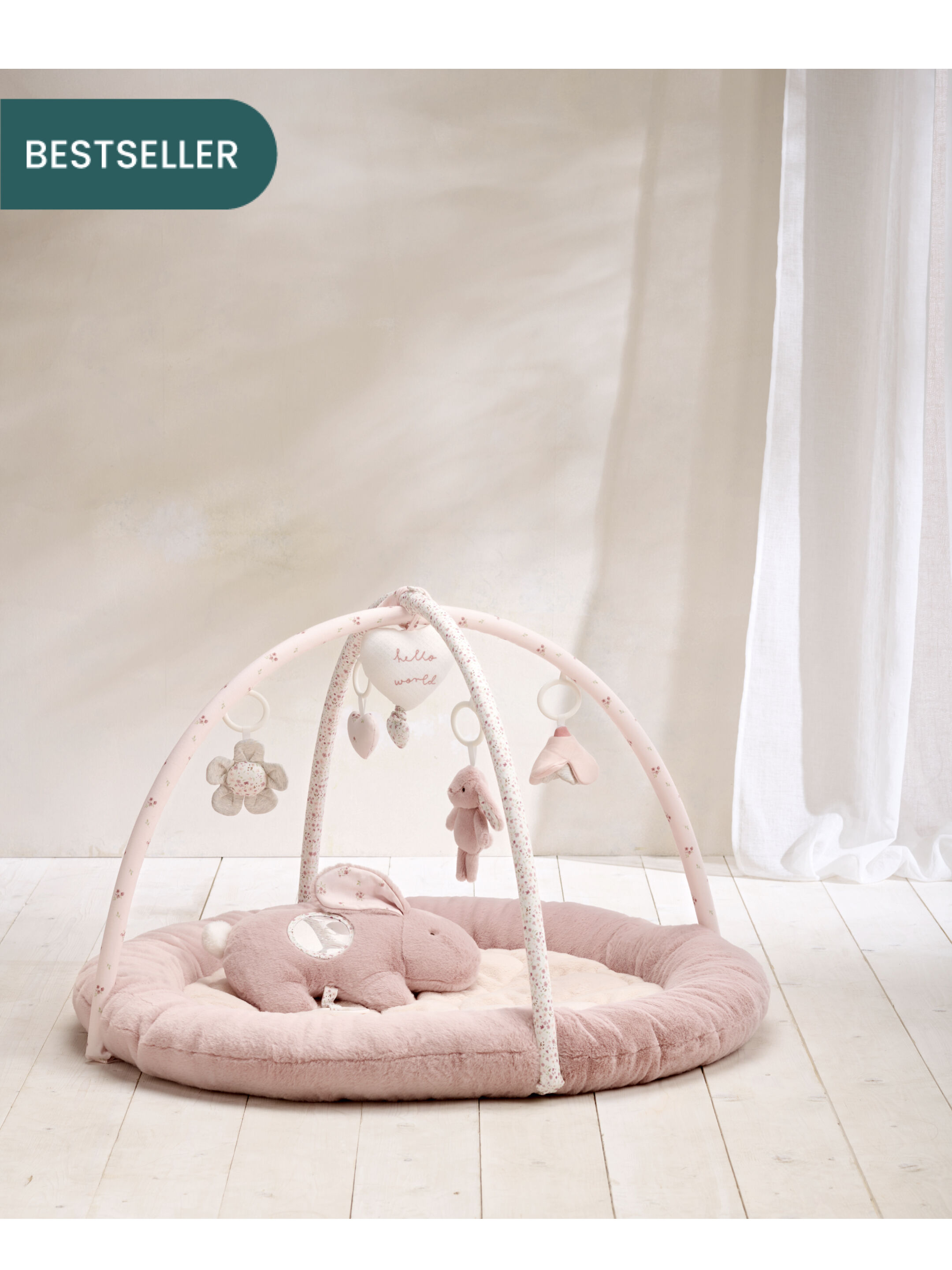 Welcome to the World Bunny Playmat - Pink