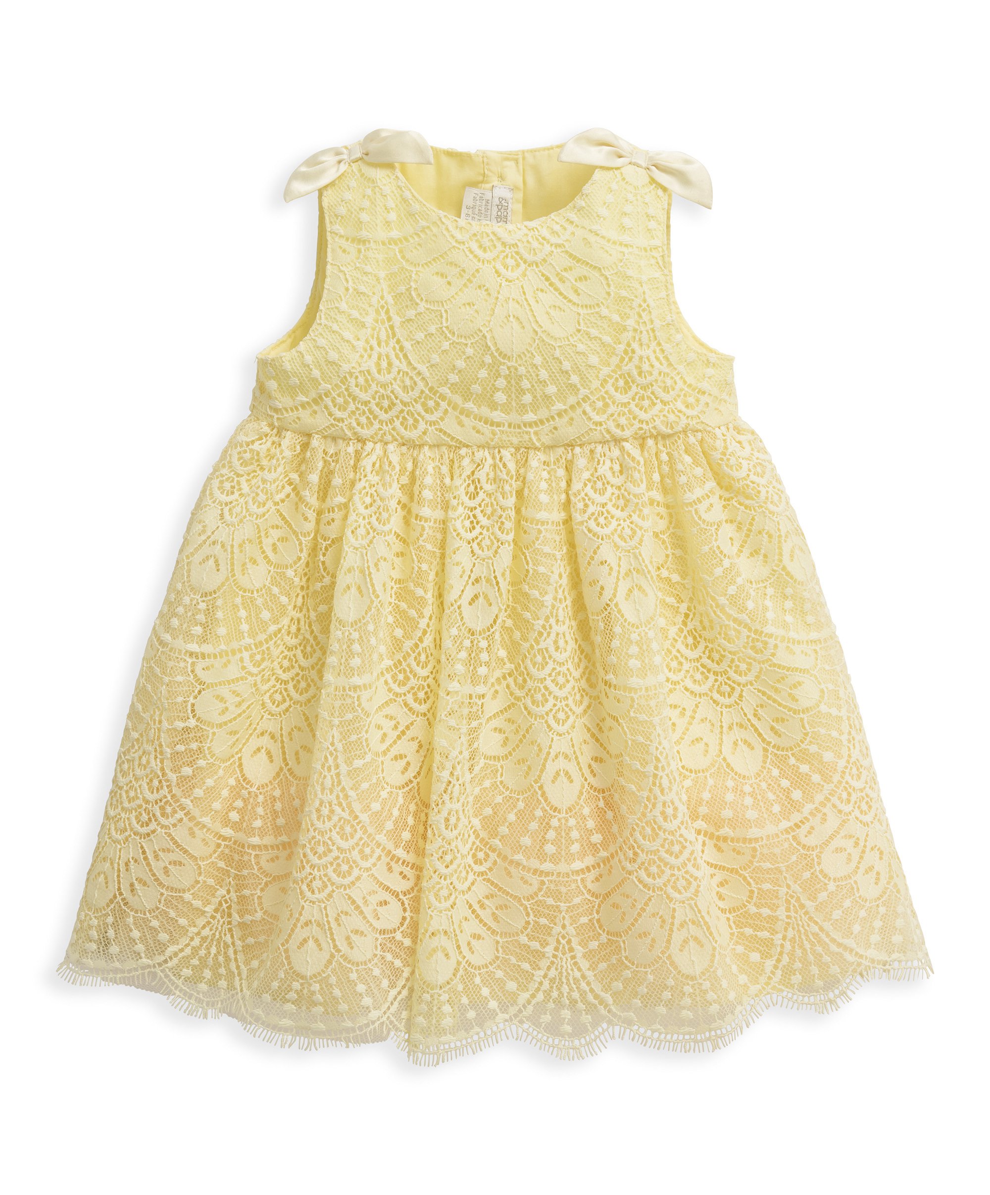 Buy Mamas & Papas Yellow Lace Dress - Dresses | Mamas & Papas Bahrain