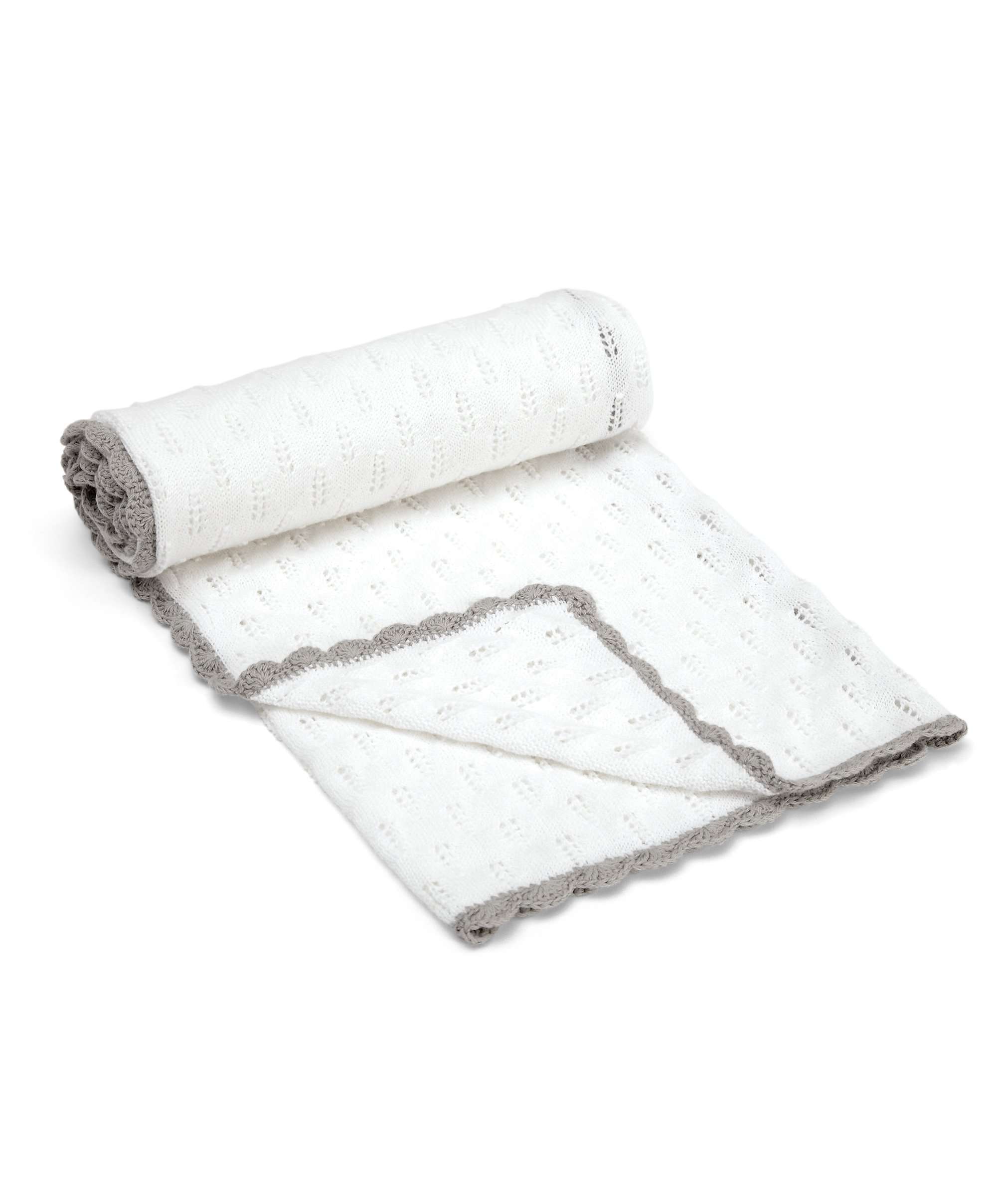 Buy Mamas & Papas Pointelle Knitted Blanket to the World 70