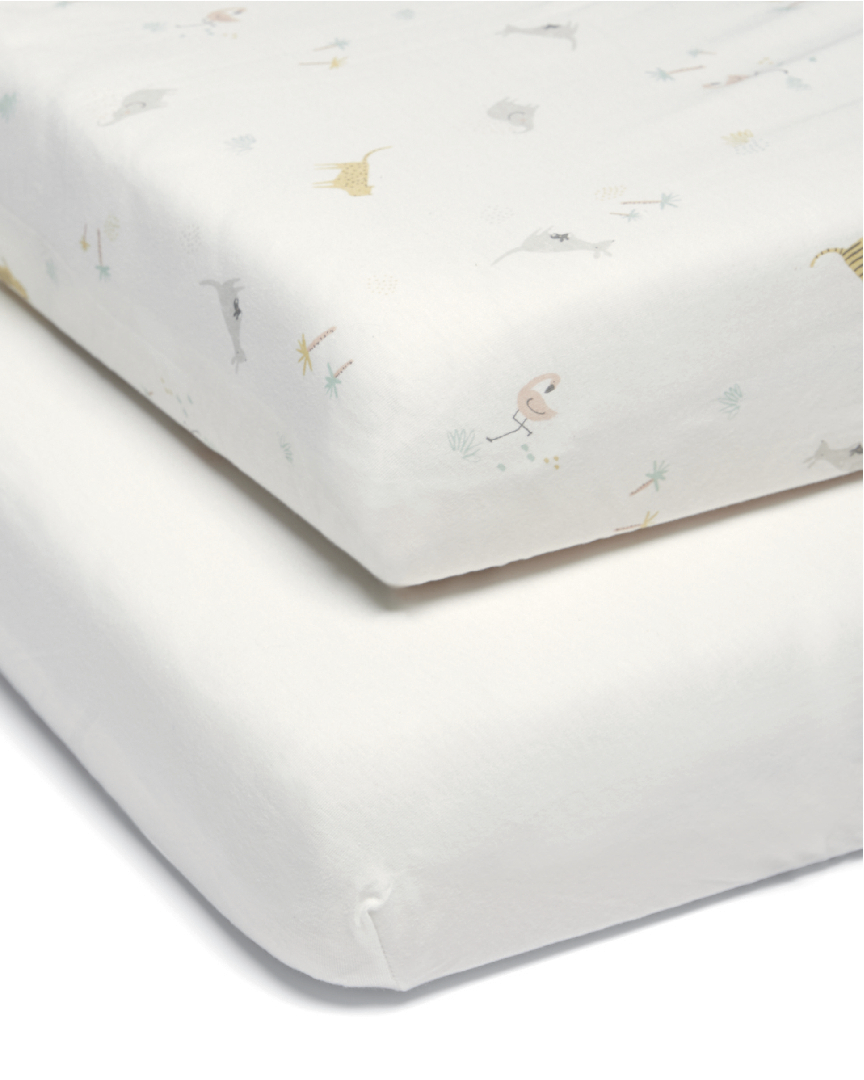 Buy Cotbed Fitted Sheets (Pack of 2) Wildly Adventures Bedding